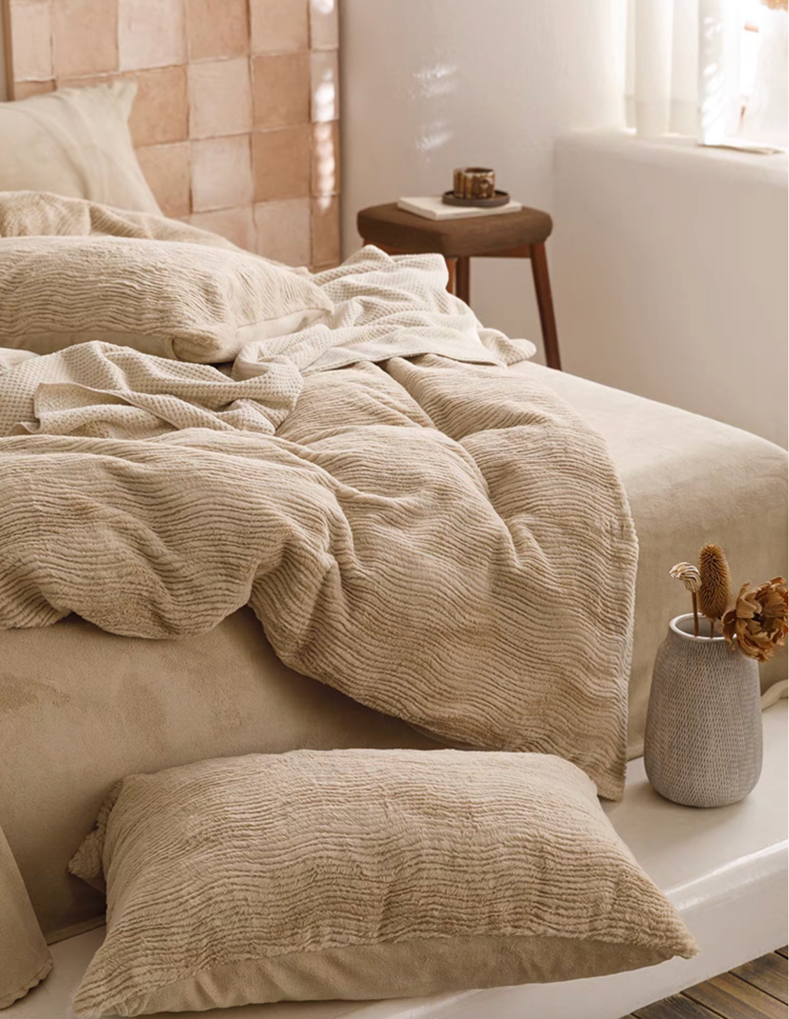 Luxe Fur Duvet Cover, Sheet &amp; Sham Set