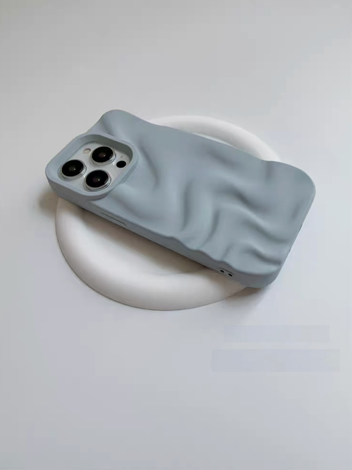 3D Wave Matte Silicone Case