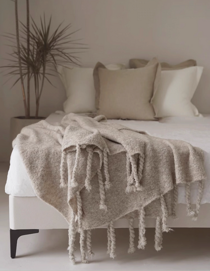 Pure Wool Throw Blanket