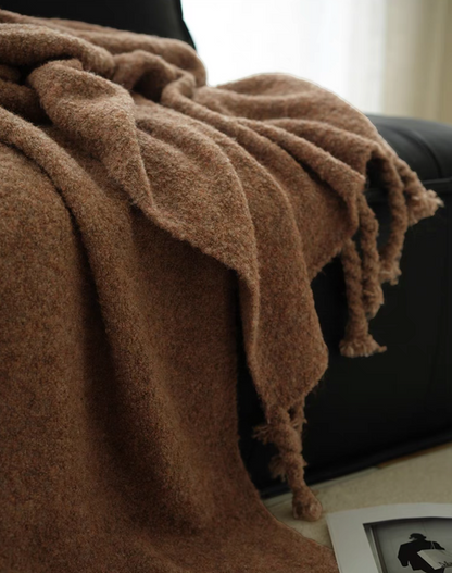 Pure Wool Throw Blanket