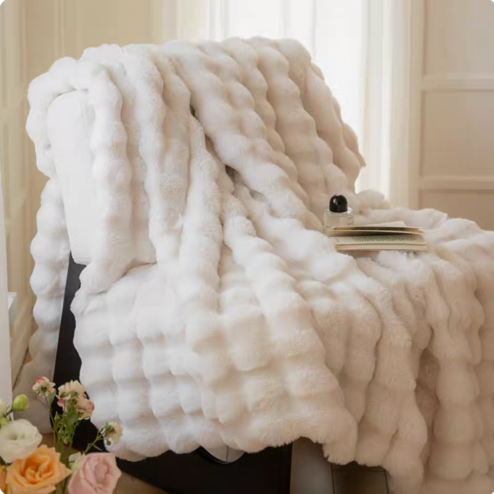 Faux Fur Throw Blanket