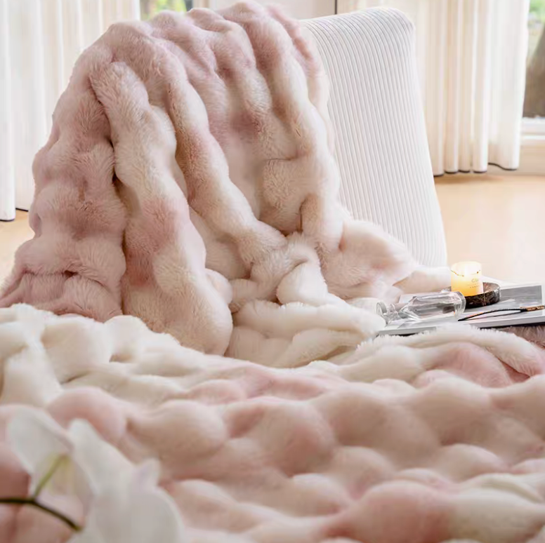 Faux Fur Throw Blanket