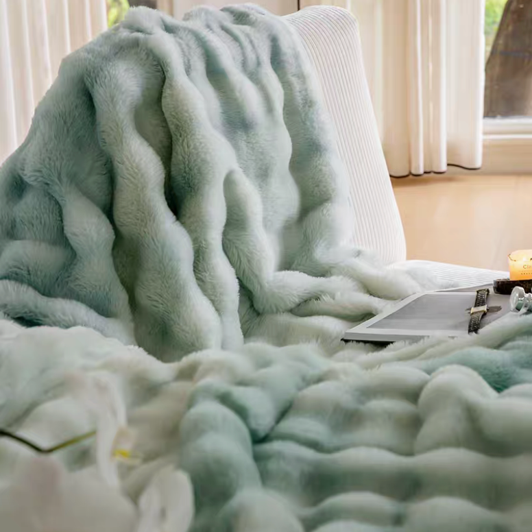 Faux Fur Throw Blanket