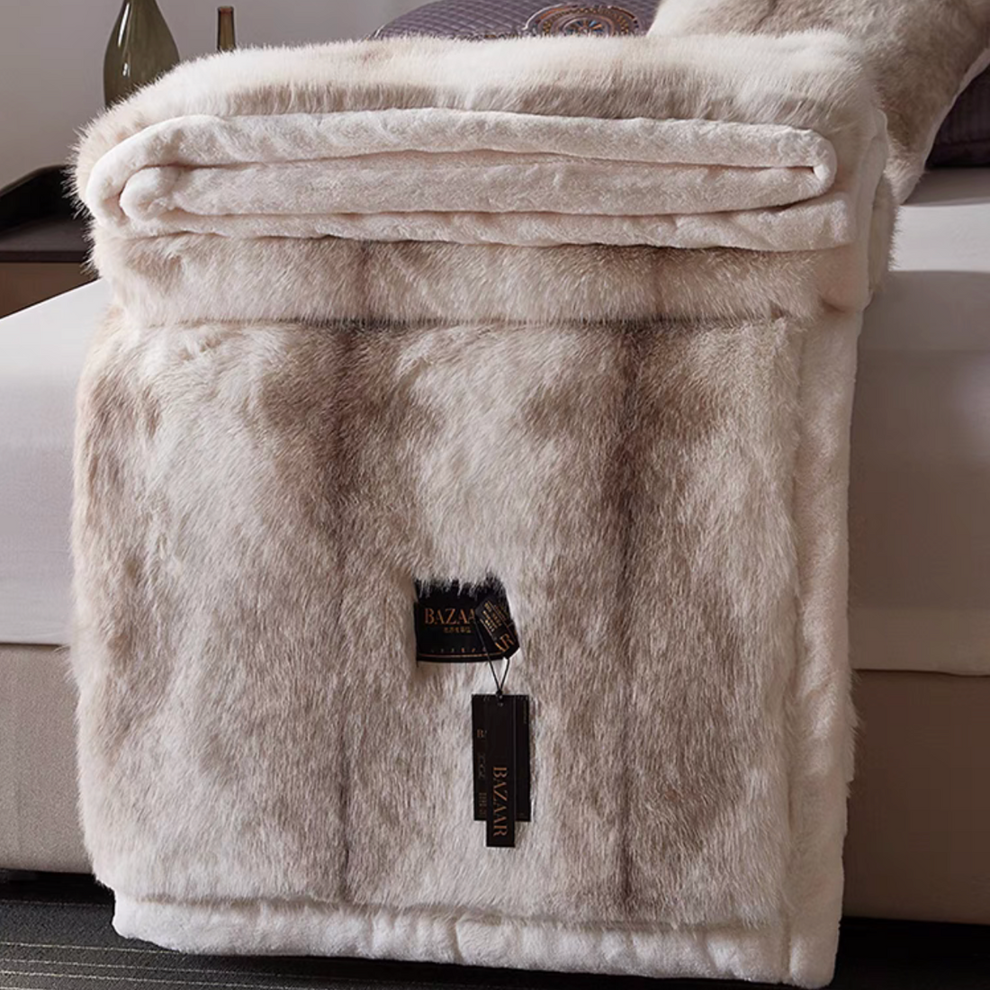 Wild Elegance Faux Fur Throw