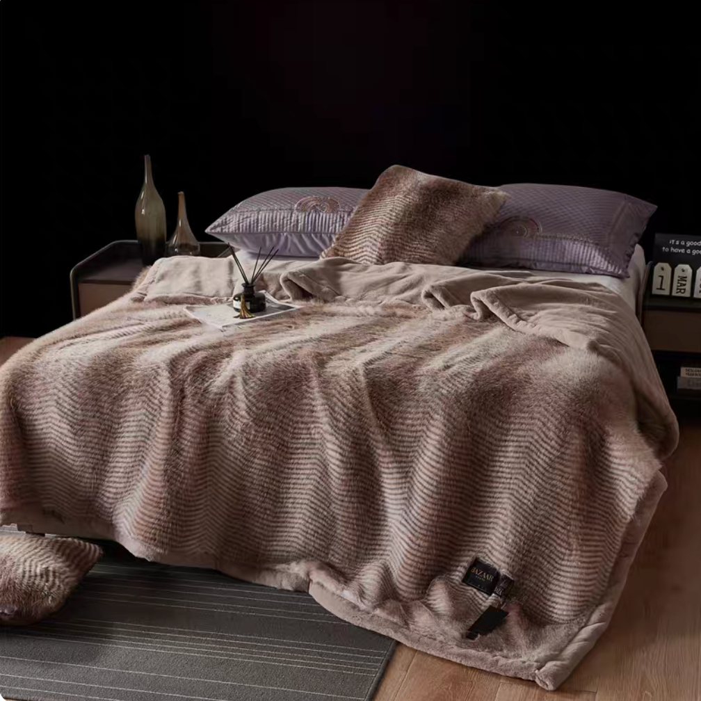 Wild Elegance Faux Fur Throw