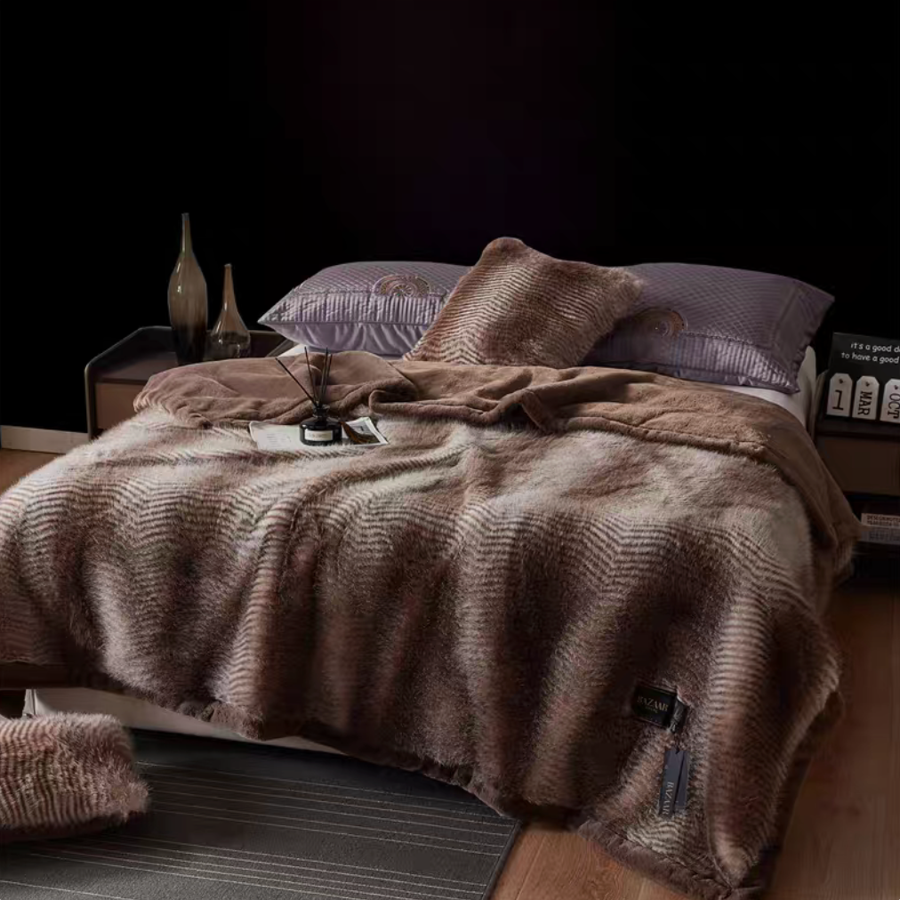 Wild Elegance Faux Fur Throw