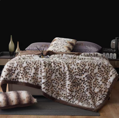 Wild Elegance Faux Fur Throw