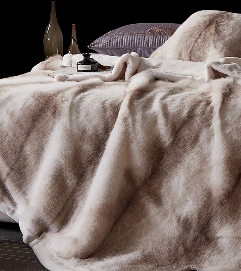 Wild Elegance Faux Fur Throw