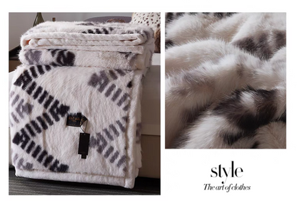 Wild Elegance Faux Fur Throw