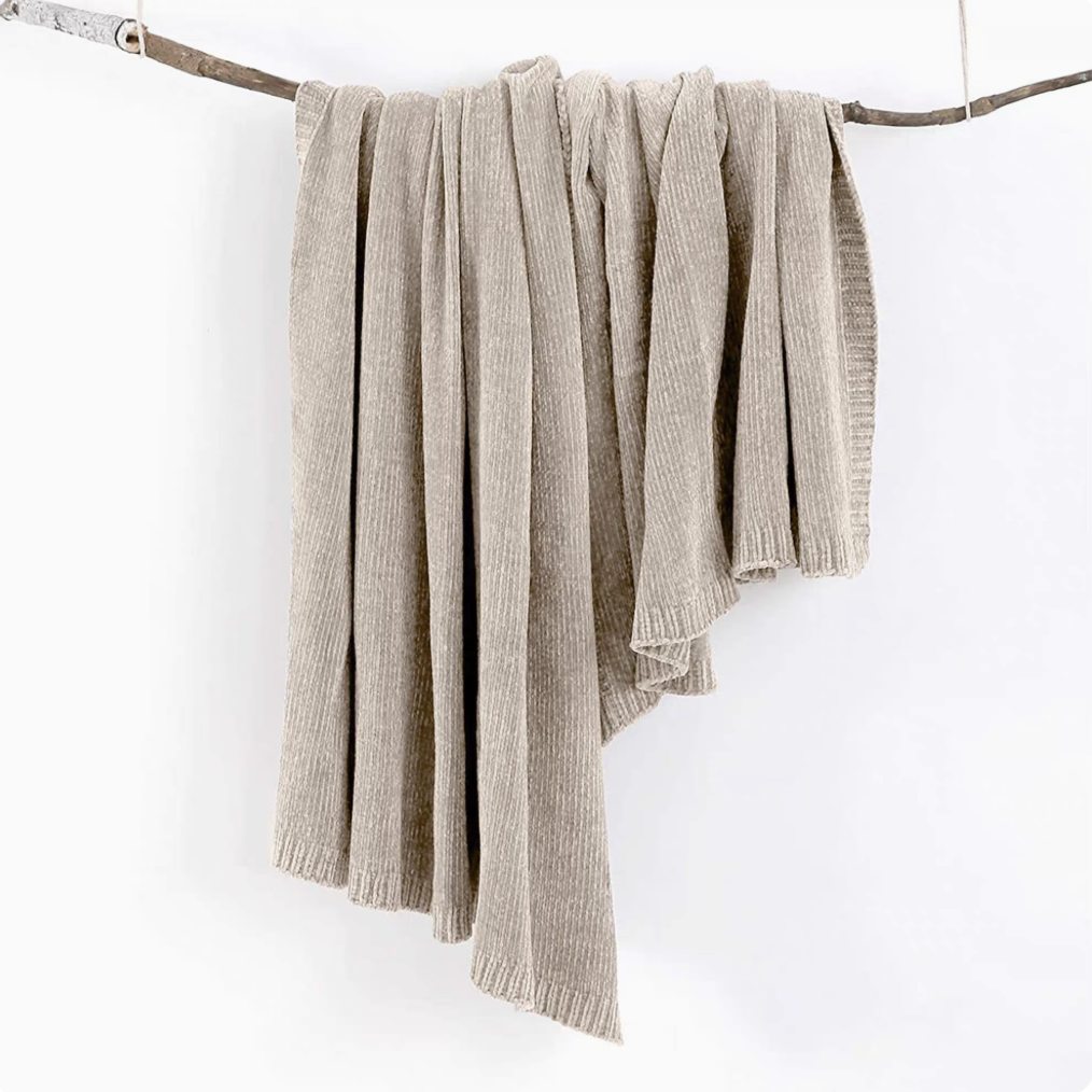 EcoSoft Chenille Knit Throw