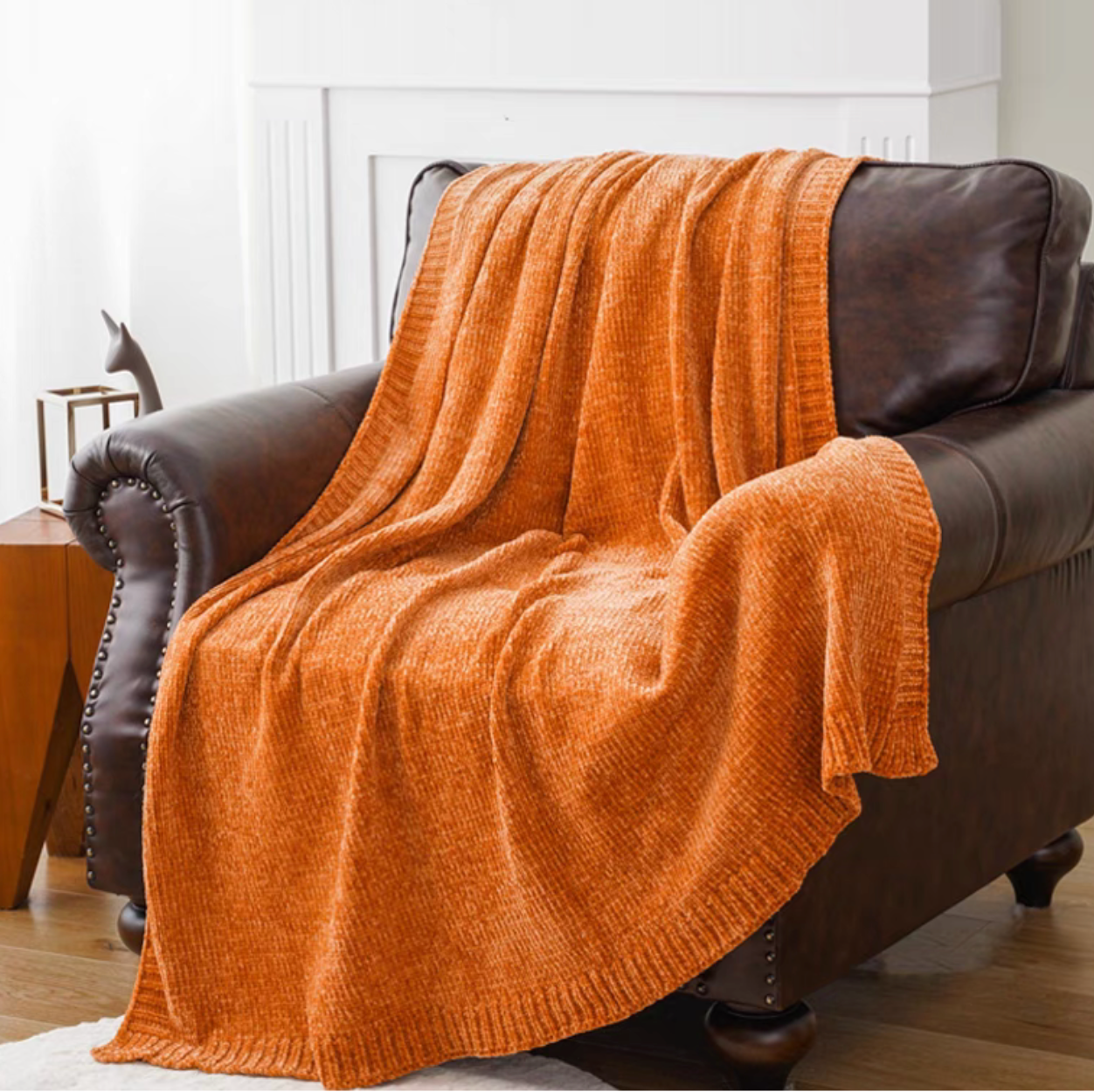 EcoSoft Chenille Knit Throw