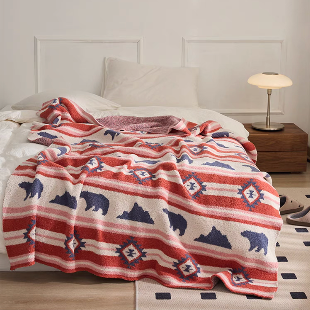 Arctic Bliss Bicolor Throw Blanket