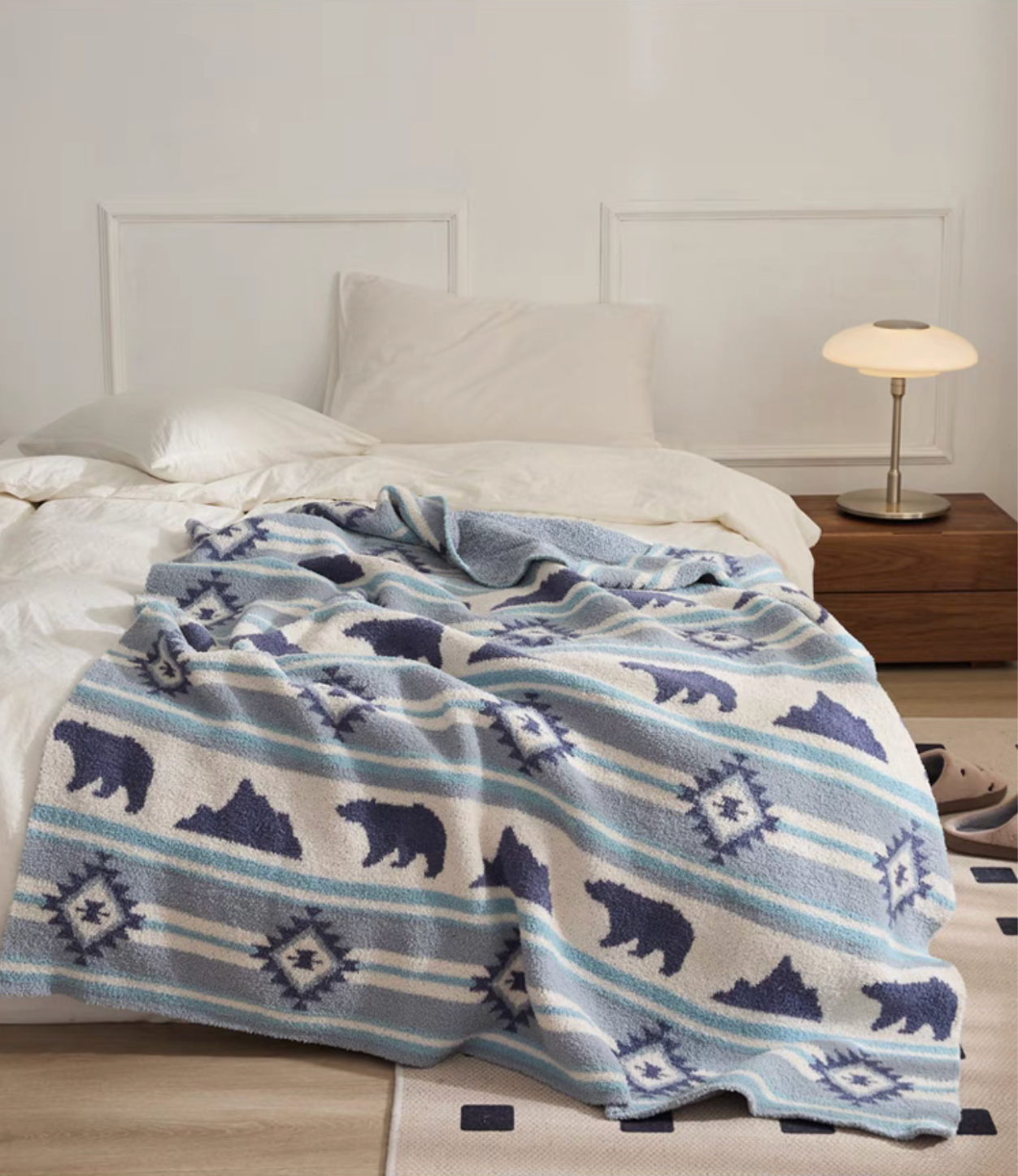 Arctic Bliss Bicolor Throw Blanket