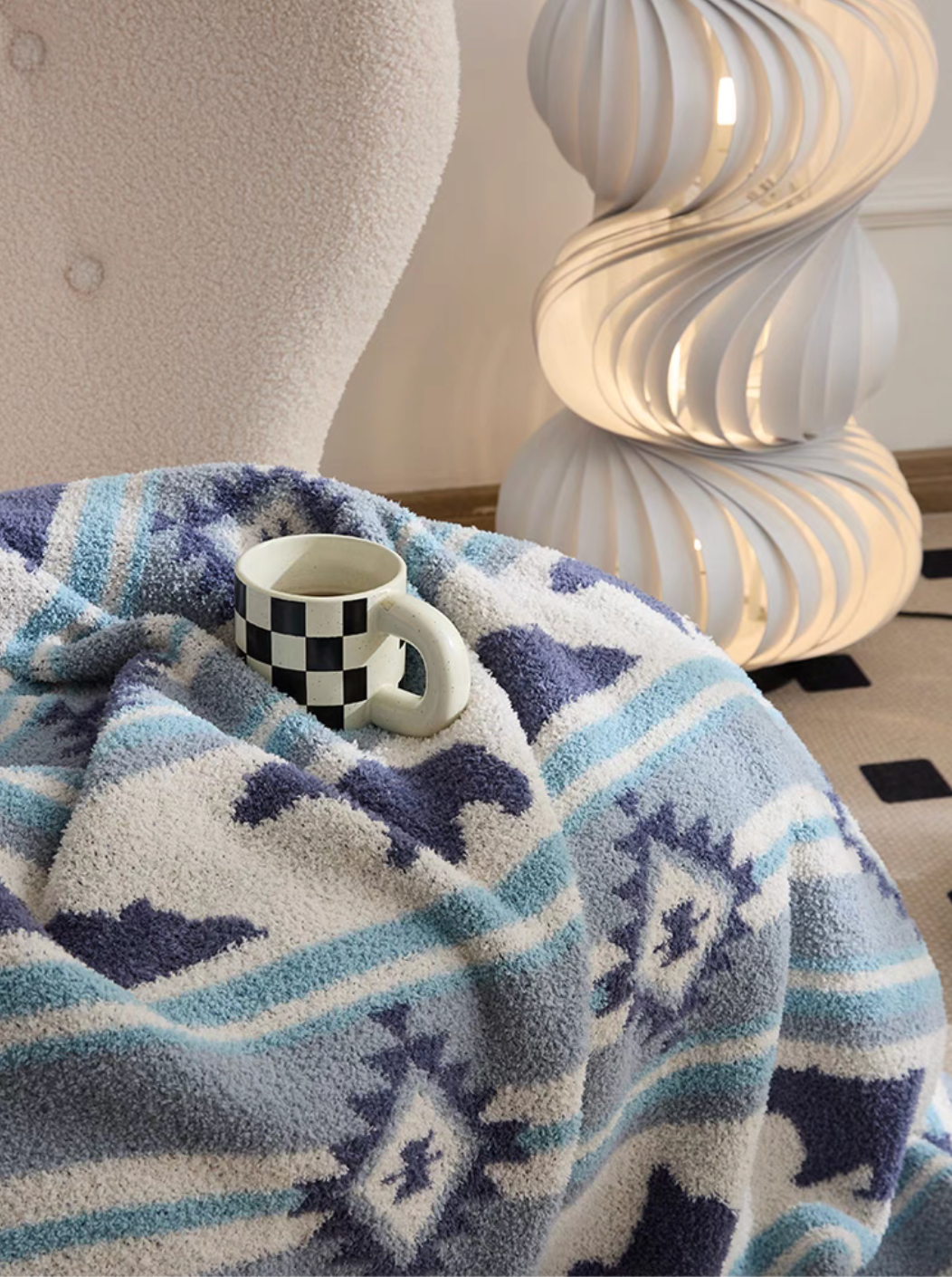 Arctic Bliss Bicolor Throw Blanket