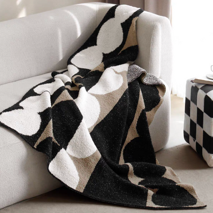 GeoCircle Plush Throw Blanket