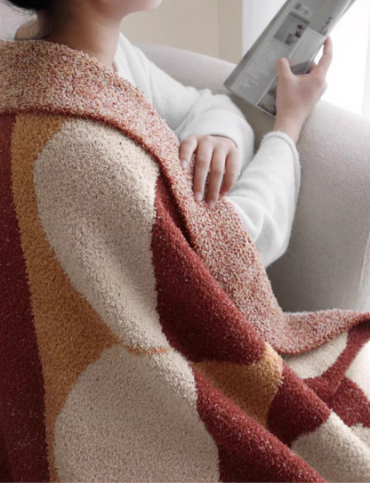 GeoCircle Plush Throw Blanket