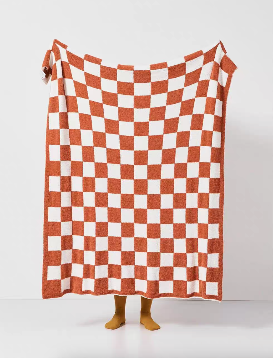 Vibrant Checkered Elegance Blanket