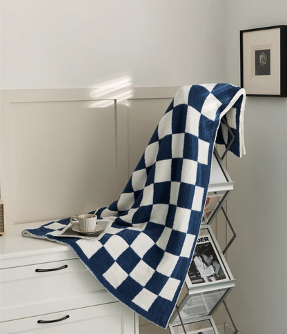 Vibrant Checkered Elegance Blanket