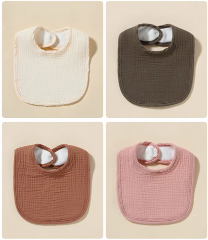 Baby Cotton Gauze Bib (2pcs)