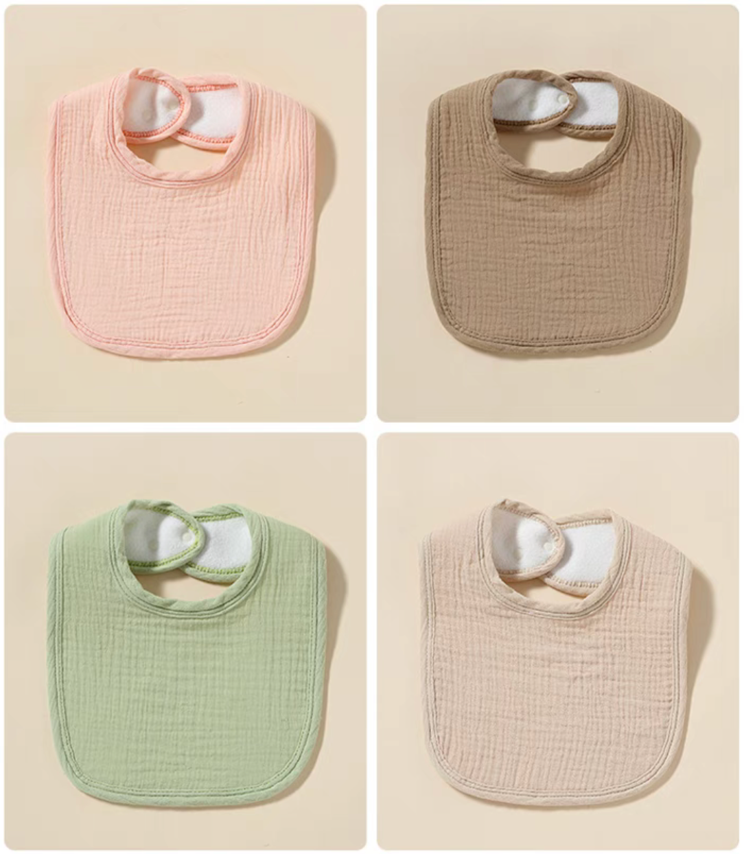 Baby Cotton Gauze Bib (2pcs)