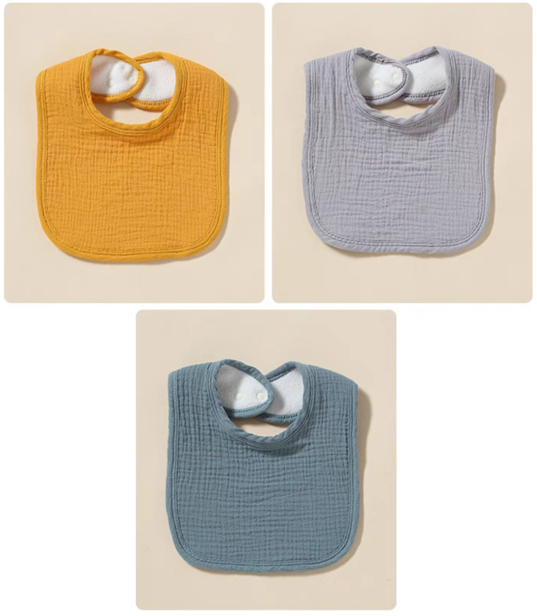 Baby Cotton Gauze Bib (2pcs)