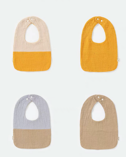 Colorblock U-Shaped Baby Bibs