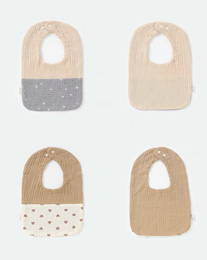 Colorblock U-Shaped Baby Bibs