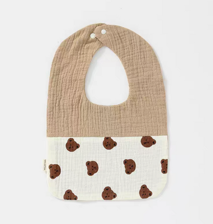 Colorblock U-Shaped Baby Bibs