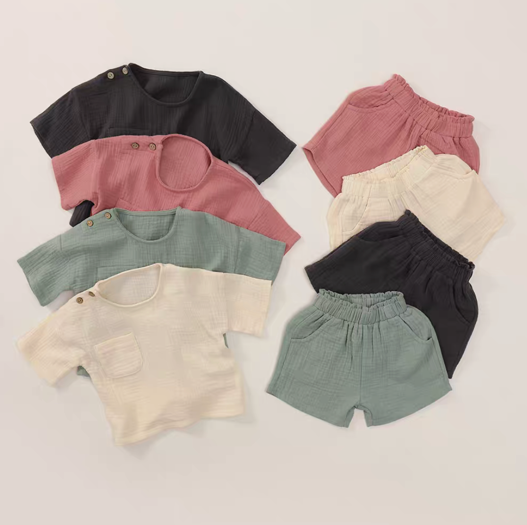 Cotton Gauze Baby Two-Piece Set