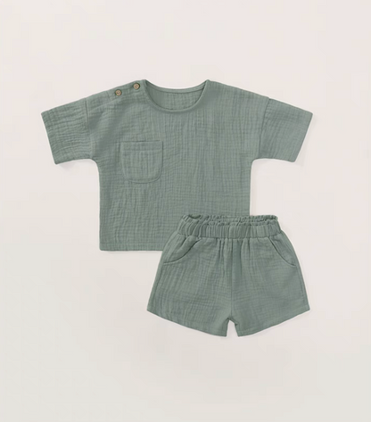 Cotton Gauze Baby Two-Piece Set