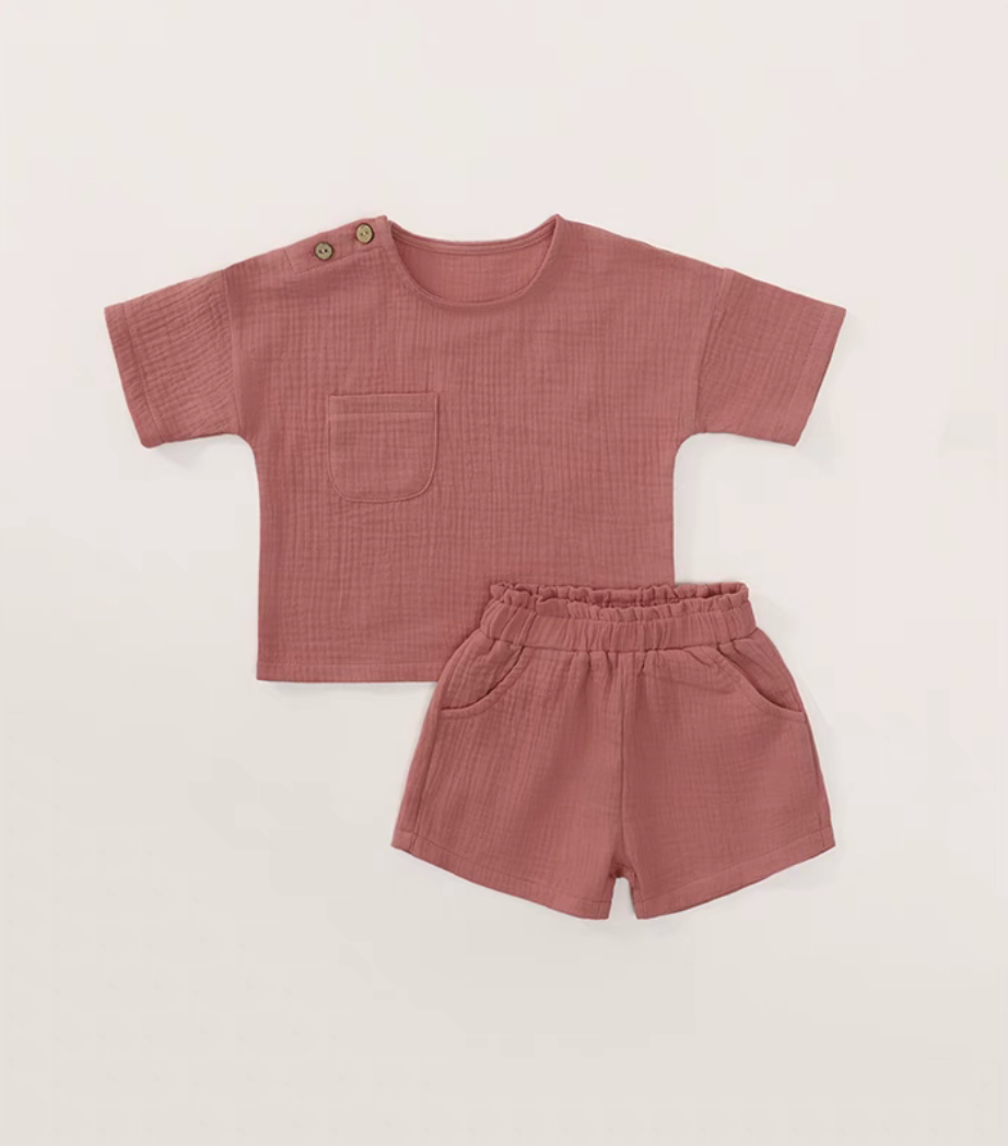 Cotton Gauze Baby Two-Piece Set