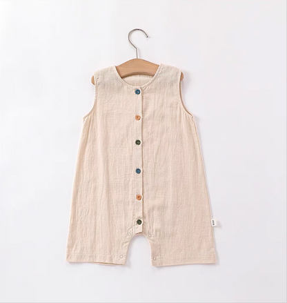 Cotton Sleeveless Baby Romper