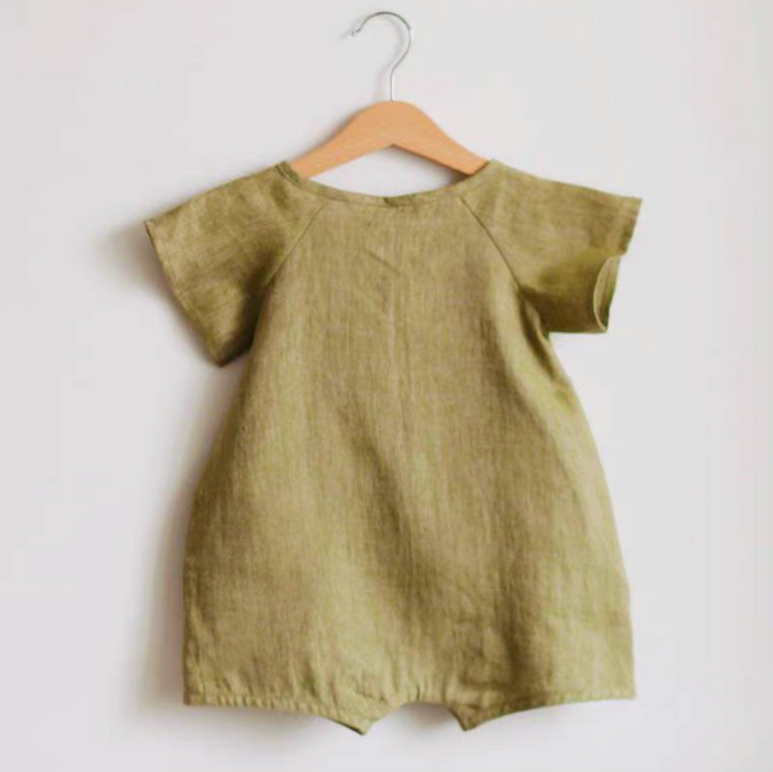 Lightweight Cotton Muslin Baby Romper