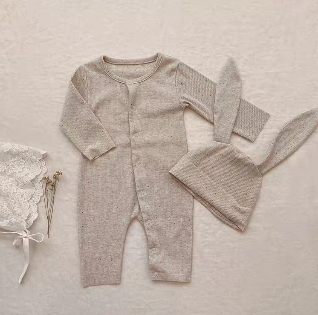 Cozy Snap-Up Baby Romper Set