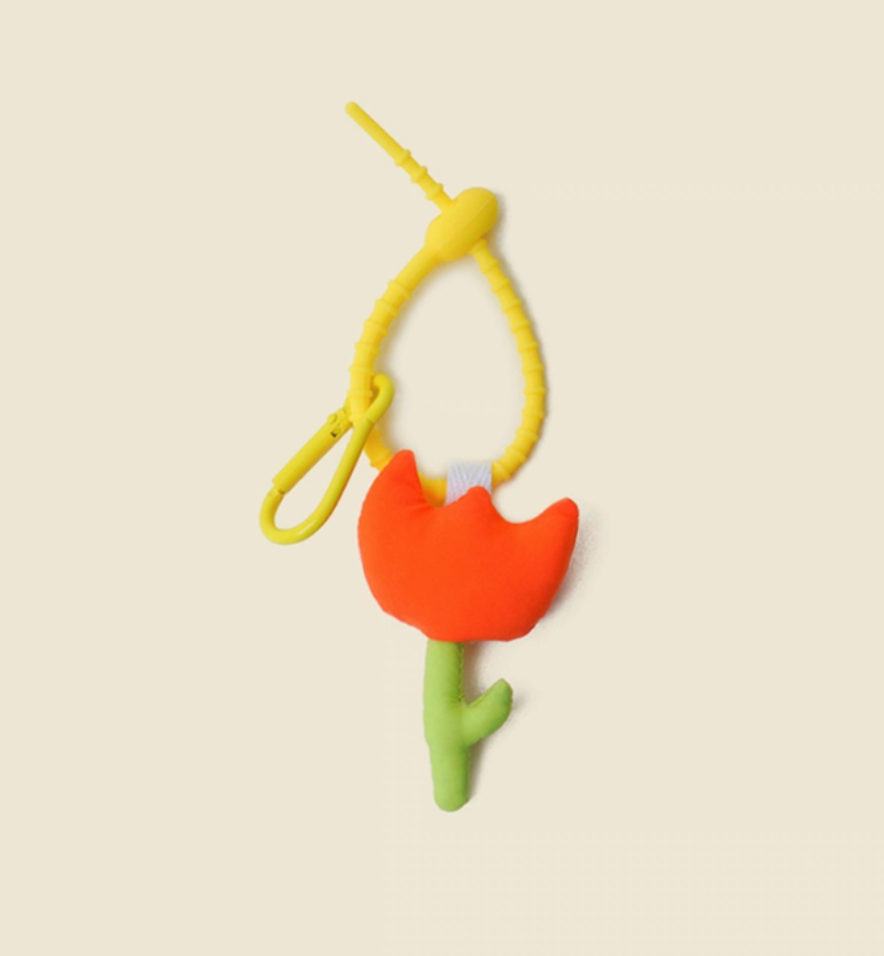 Tulip Keychain Charm