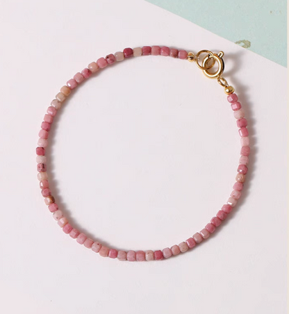 Rose Rhodonite Delicate Bracelet