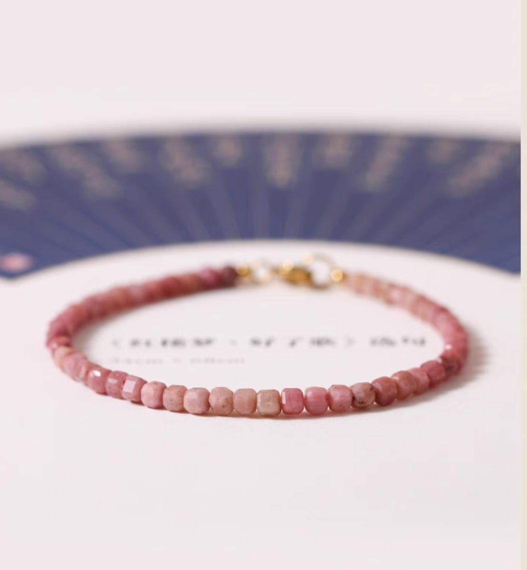 Rose Rhodonite Delicate Bracelet