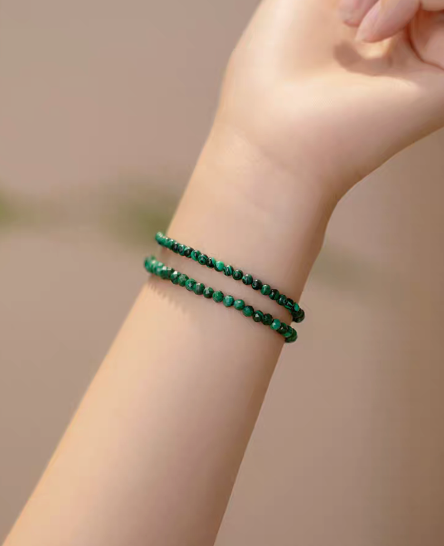 Natural Green Malachite Bracelet