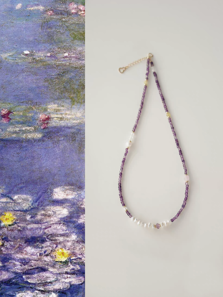 Elysian Amethyst Pearl Choker