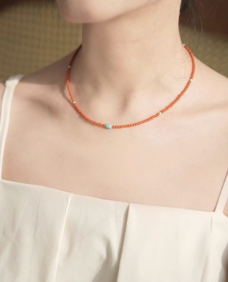 Radiant Sunset Turquoise Choker