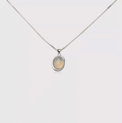 Ethereal Elegance Gray Agate Necklace Set