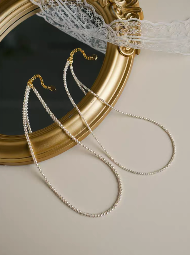 Radiant Round Pearl Necklace