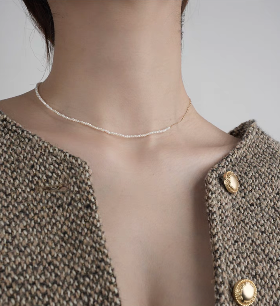 Delicate Pearl Whisper Necklace