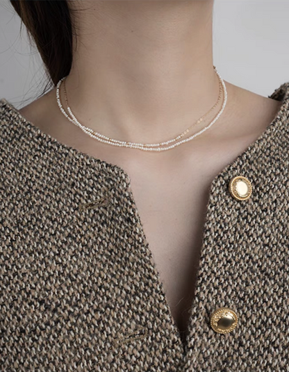 Delicate Pearl Whisper Necklace