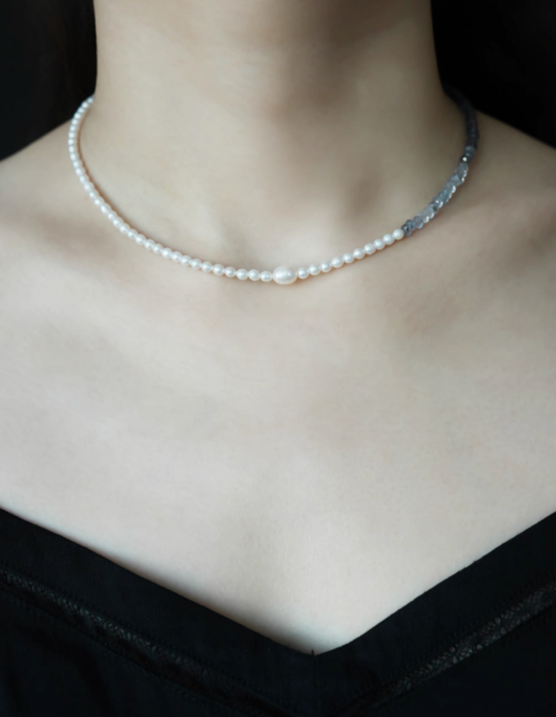 Harmony Pearl and Gem Necklace