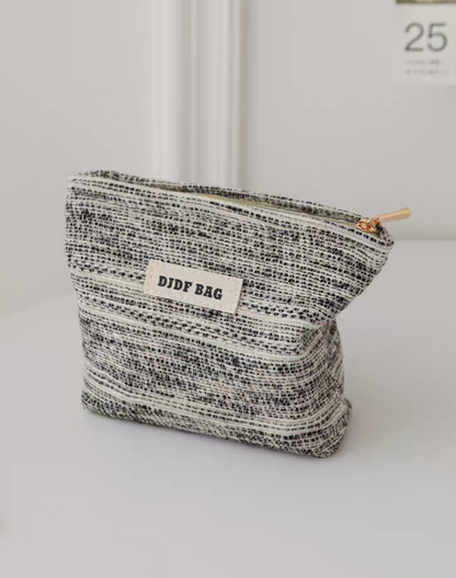 Striped Travel Cosmetic Bag