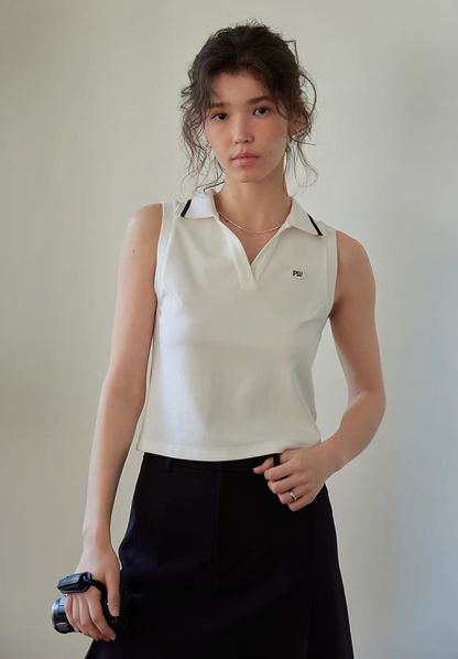 Sleek Summer Sleeveless Polo