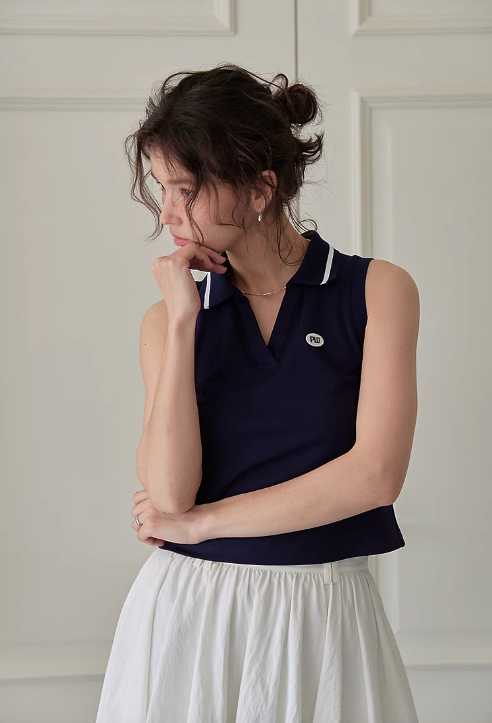 Sleek Summer Sleeveless Polo