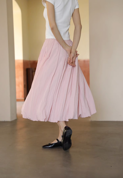 Elegant Bloom Midi Skirt