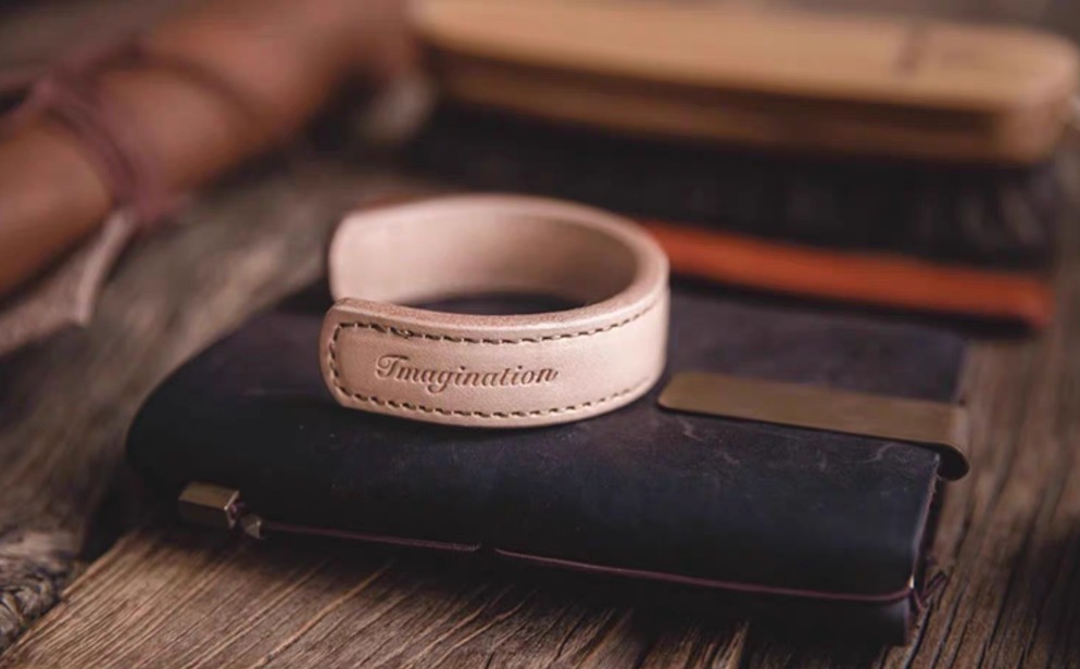 Vintage Thunderbird Leather Cuff